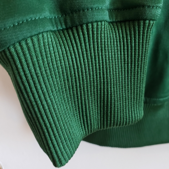 Nike Green White Stripe Sport Warm Up Jacket Zip Up Men Woman Small Like New - Picture 10 of 16